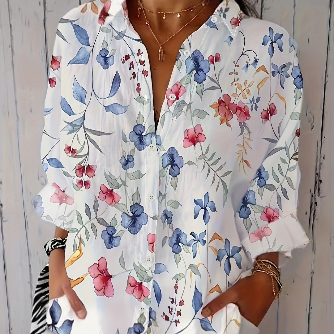 Iris | Relaxed Floral Shirt