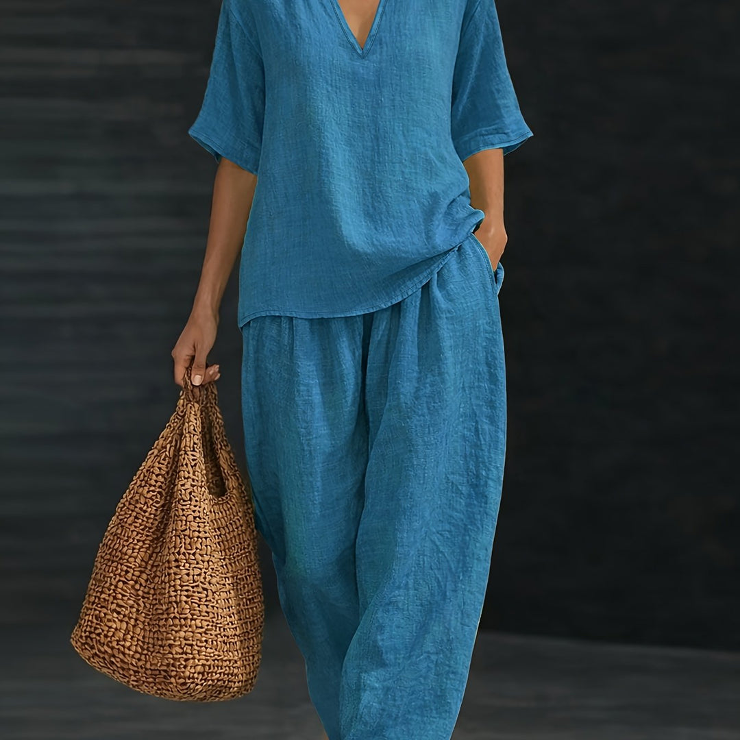 Meadow | Relaxed V-Neck Set