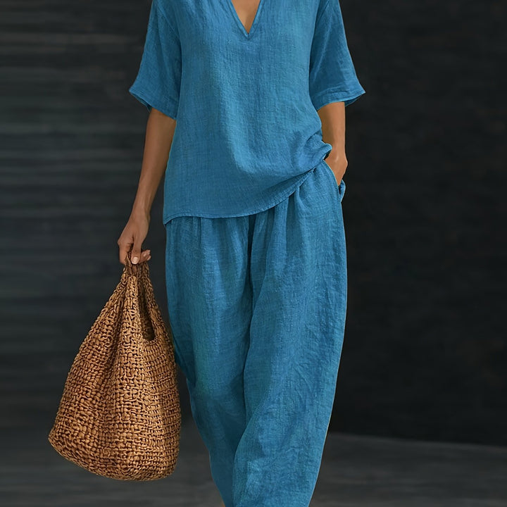 Meadow | Relaxed V-Neck Set