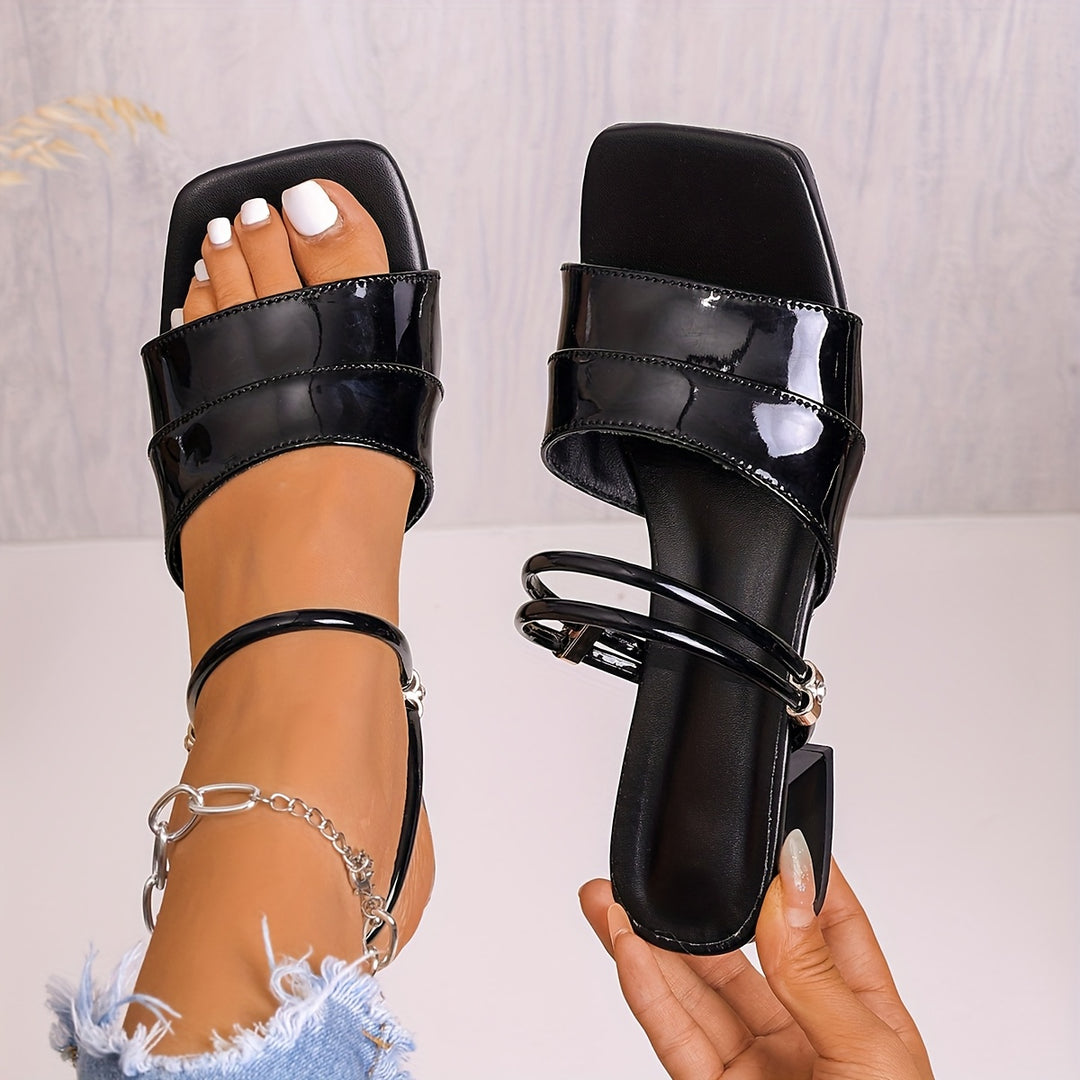 Vivienne | Strappy Block Heels