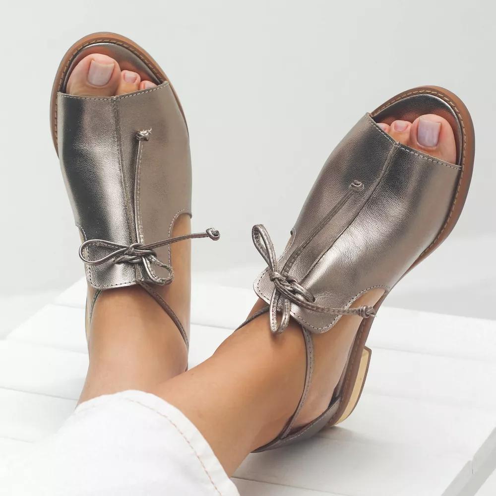 Olive | Leather Summer Sandals