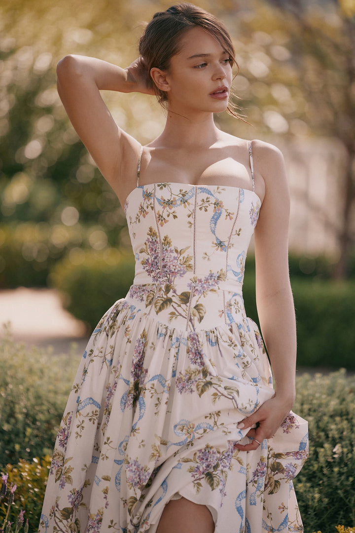 Ysabella Draped Maxi Dress