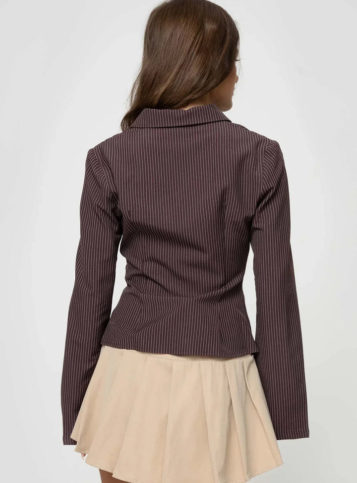 Marie Classic Stripe Blouse